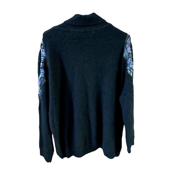 Work in Progress Gladys Bagley Womens Size 2X Sweater Cowl Neck Long Sleeve Embe - Picture 3 of 4